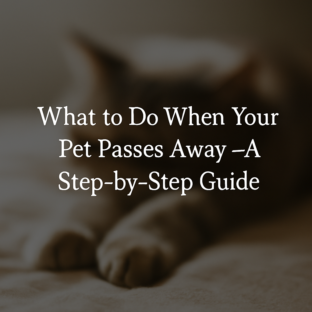 what to do when pet passes