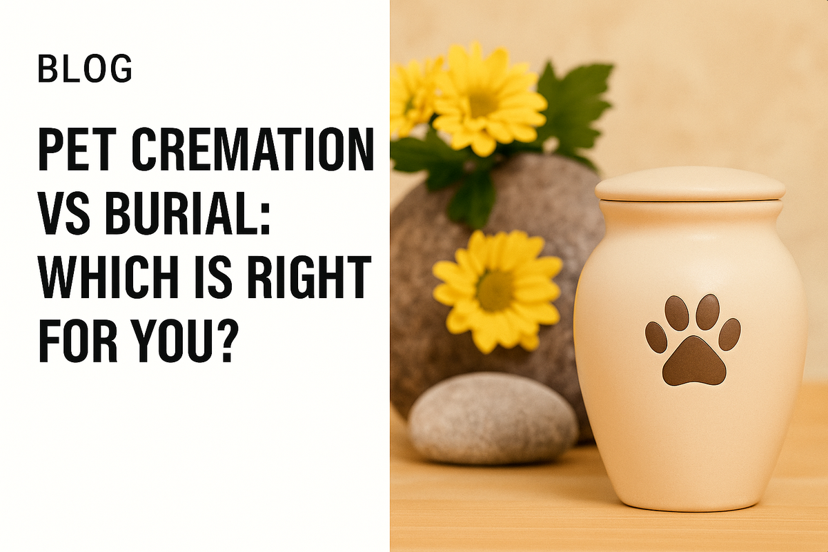 Image showcasing Pet Cremation vs Burial | Which Option Is Best? – My Pet Farewell